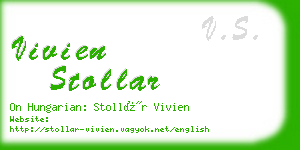 vivien stollar business card